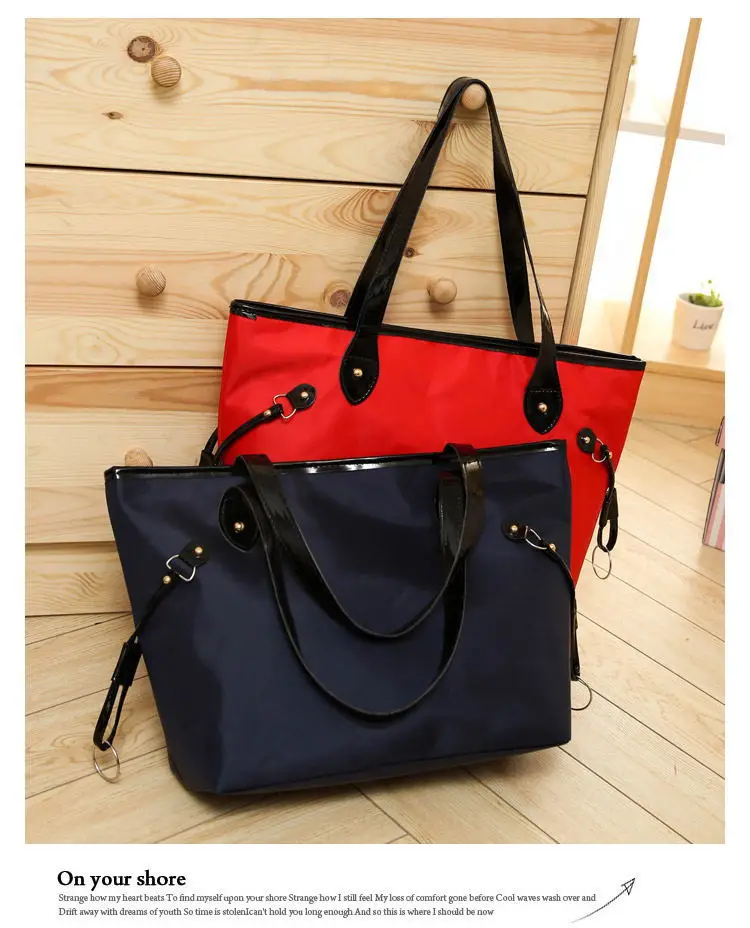 

Women Shoulder Bags Solid Europe Style Oxford Waterproof Female Channnls Handbags High Quality Famous Brands Popular Casual Tote