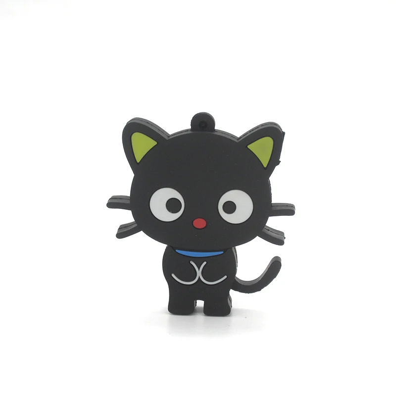 Cartoon cute black cat usb flash drive pen drive real capacity 64GB pendrive 32GB 16GB 8GB 4GB memory stick U Disk Hot girl gift