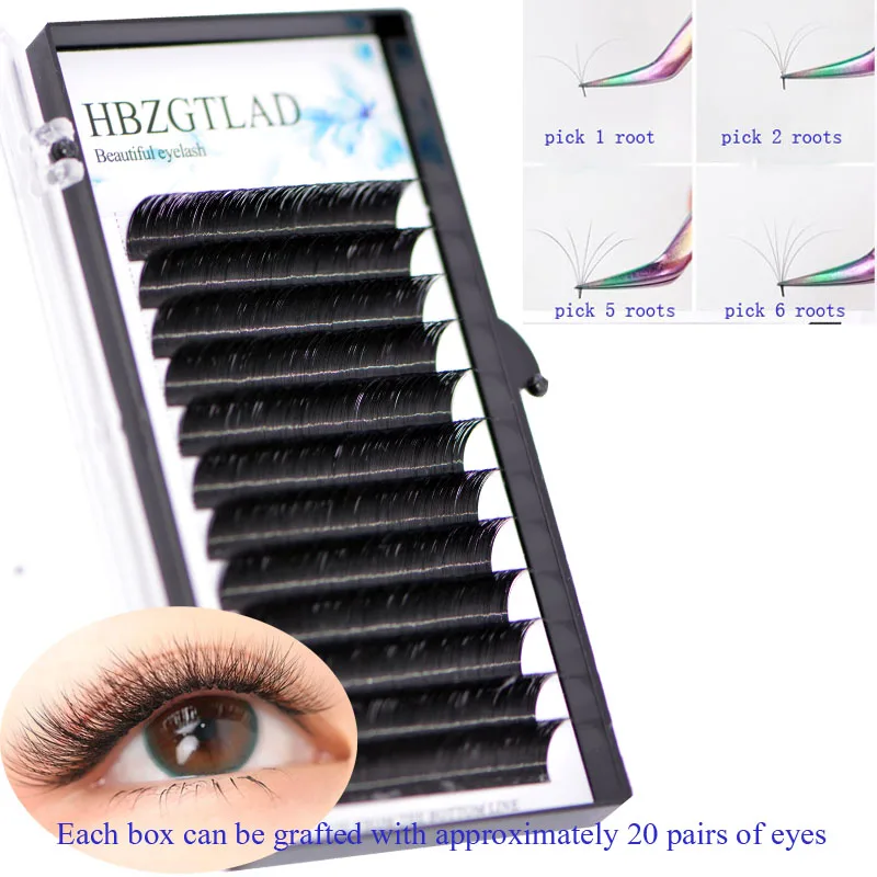 

HBZGTLAD Bloom Eyelash Auto Fans Eyelash Easy Fanning Lashes Auto Fan Russian Volume Lashes Magnetic Camellia