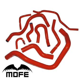 

Customized / Original Logo 9PCS Silicone Radiator Coolant Heater Hose For Civic K6 SOHC D15 / D16 EG6 92-97 Red