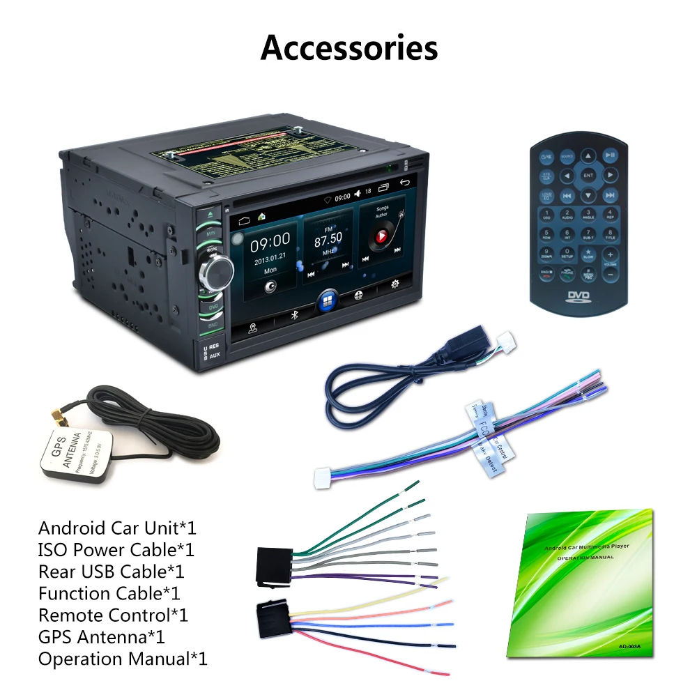 Perfect 6116 2 DIN Android 6.0 Auto Radio Octa Core 6.5 Inch Universal Car DVD Player GPS Stereo Audio Head Unit Support DAB DVR OBD 4 Perfect 6116 2 DIN Android 6.0 Auto Radio Octa Core 6.5 Inch Universal Car DVD Player GPS Stereo Audio Head Unit Support DAB DVR OBD 4