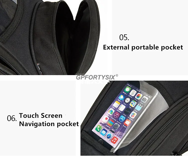 Tanque de Óleo Bolsa de Navegação do Telefone Móvel com Capa Nova Motocicleta Tanque Bolsa Multi Funcional Magnético Alças Fixas Chuva 2020 8 Cheap Baú p motos