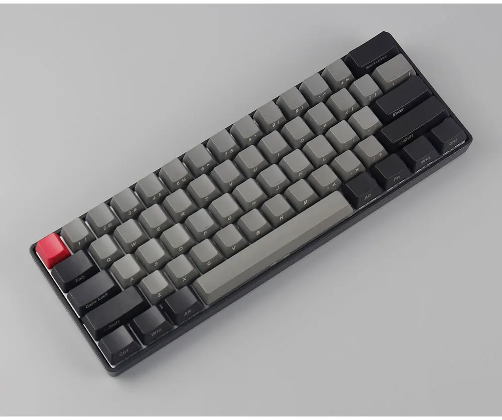 Dolch 60 OEM боковая печатная Толстая pbt 61 клавиша для GH60 покер DZ60 mx Переключатель ANSI 60% механическая клавиатура