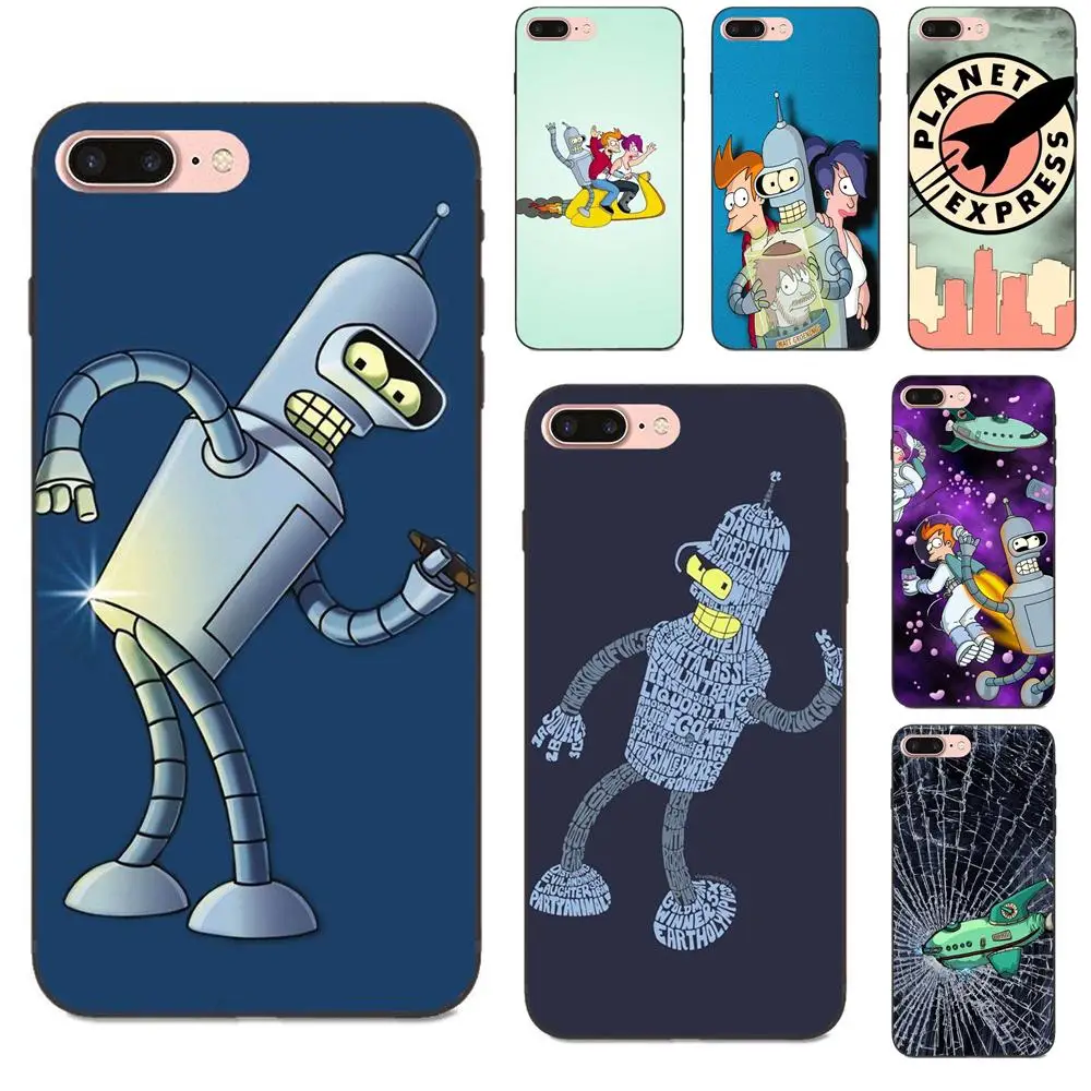 

Hot Futurama Bender Lovely For Huawei Honor 5A 6A 6C 7A 7C 7X 8A 8C 8X 9 10 P8 P9 P10 P20 P30 Mini Lite Plus Soft TPU Coque Case