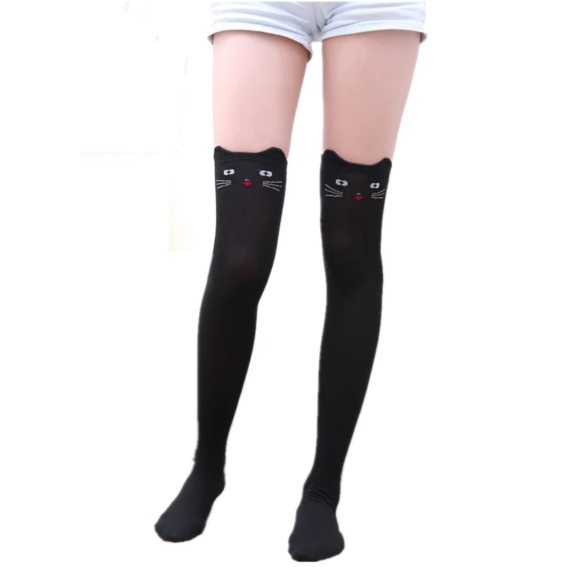 Japan Kawaii Spring Autumn Cartoon Stockings Girls Lovely Animal Knee