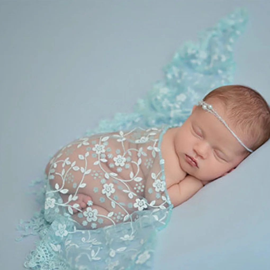 Baby Newborn Stretchy Backdrop Wrap Cloth Costume Photography Photo Prop Outfits Stretch Lace Wrap Newborn Photography Props