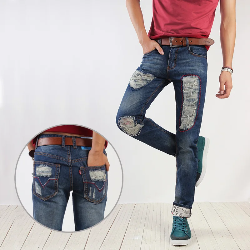 

2016 New Arrival Fashion Black Color Slim Straight Leisure & Casual Brand Jeans Men,Hot Sale Denim Cotton Men Jeans,TSE04