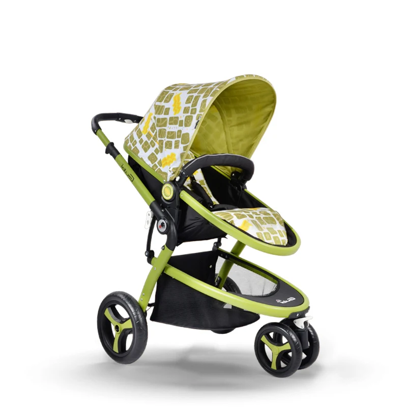 

Gubi European high quality stroller High Landscape Light Folding Umbrella Car pram