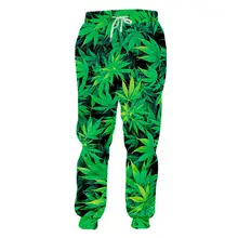 Модные брюки для сорняков; повседневные свободные брюки унисекс с 3D принтом в виде курительных листьев; уличная одежда в стиле хип-хоп; Спортивный костюм для бега; спортивные штаны; S-4XL