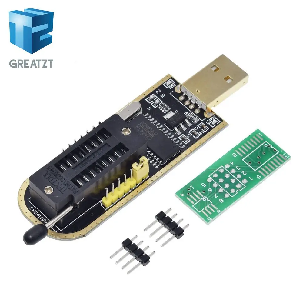 1pcs Smart Electronics CH340 CH340G CH341 CH341A 24 25 Series EEPROM Flash BIOS USB Programmer with Software & Driver|electronic smart|bios