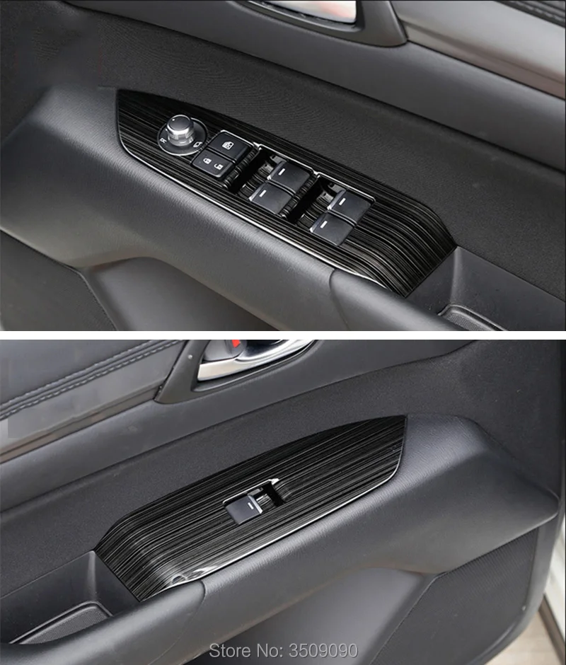 Для Mazda CX-5 CX5- KF автомобиля RHD переключатель окна панель регулировки ручки крышка отделка наклейки полоски украшение рамка стиль