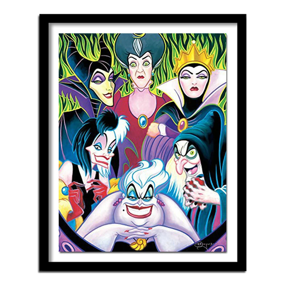 

Volledige vierkante / ronde diamant 5D DIY Diamond Painting "Cartoon witch" Diamond geborduurd Diamond Home Decor SSC112