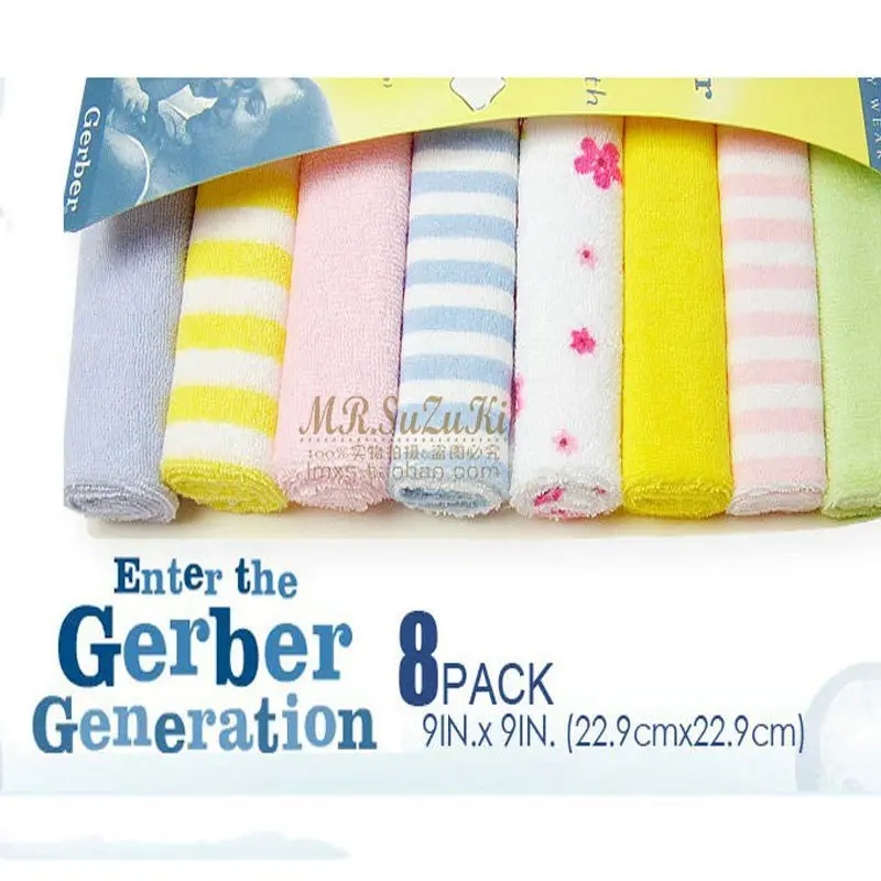 Towels Flannels Baby Bathing Grooming 8pcs Baby Infant Newborn
