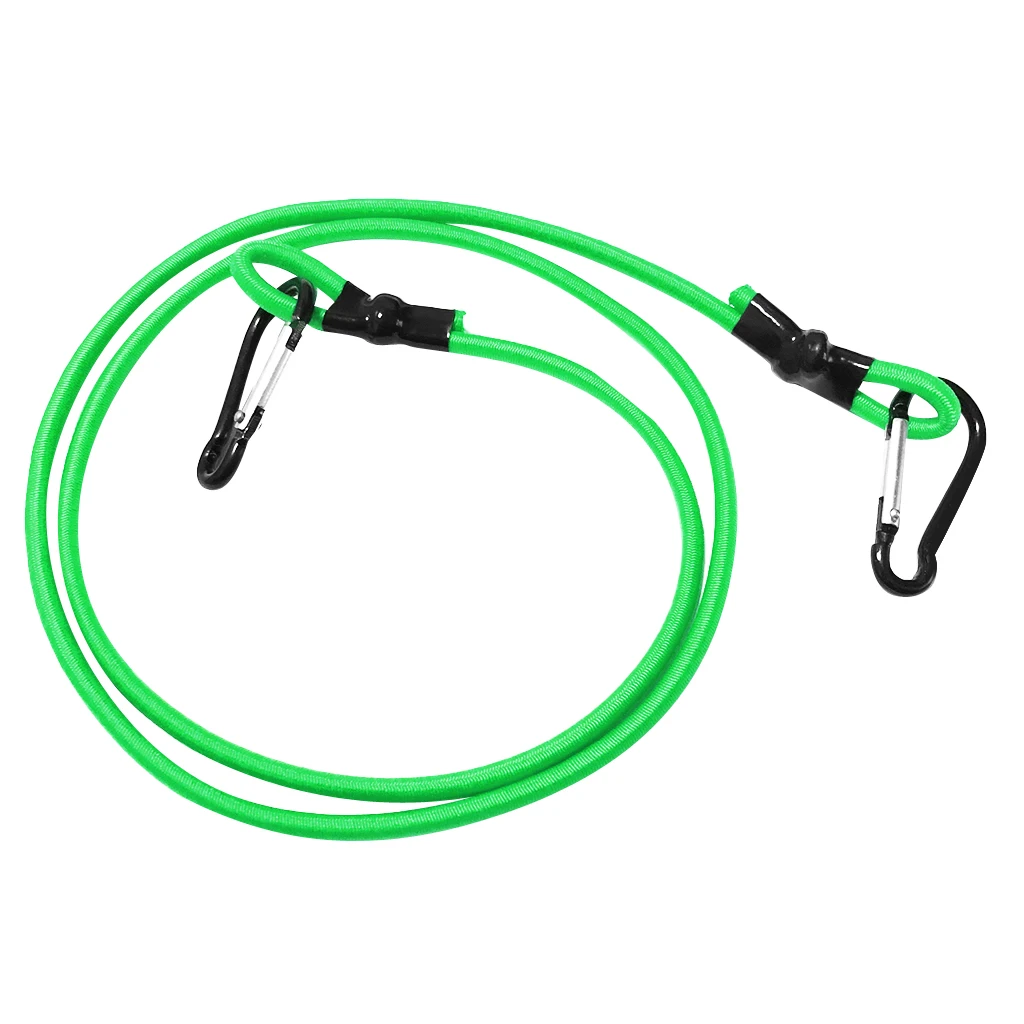 0.16 inch Elastic Kayak Canoe Tow Leash Tow Line Securing Lanyard with 2 Aluminum Carabiner Snap Hooks Kayak Tow Line
