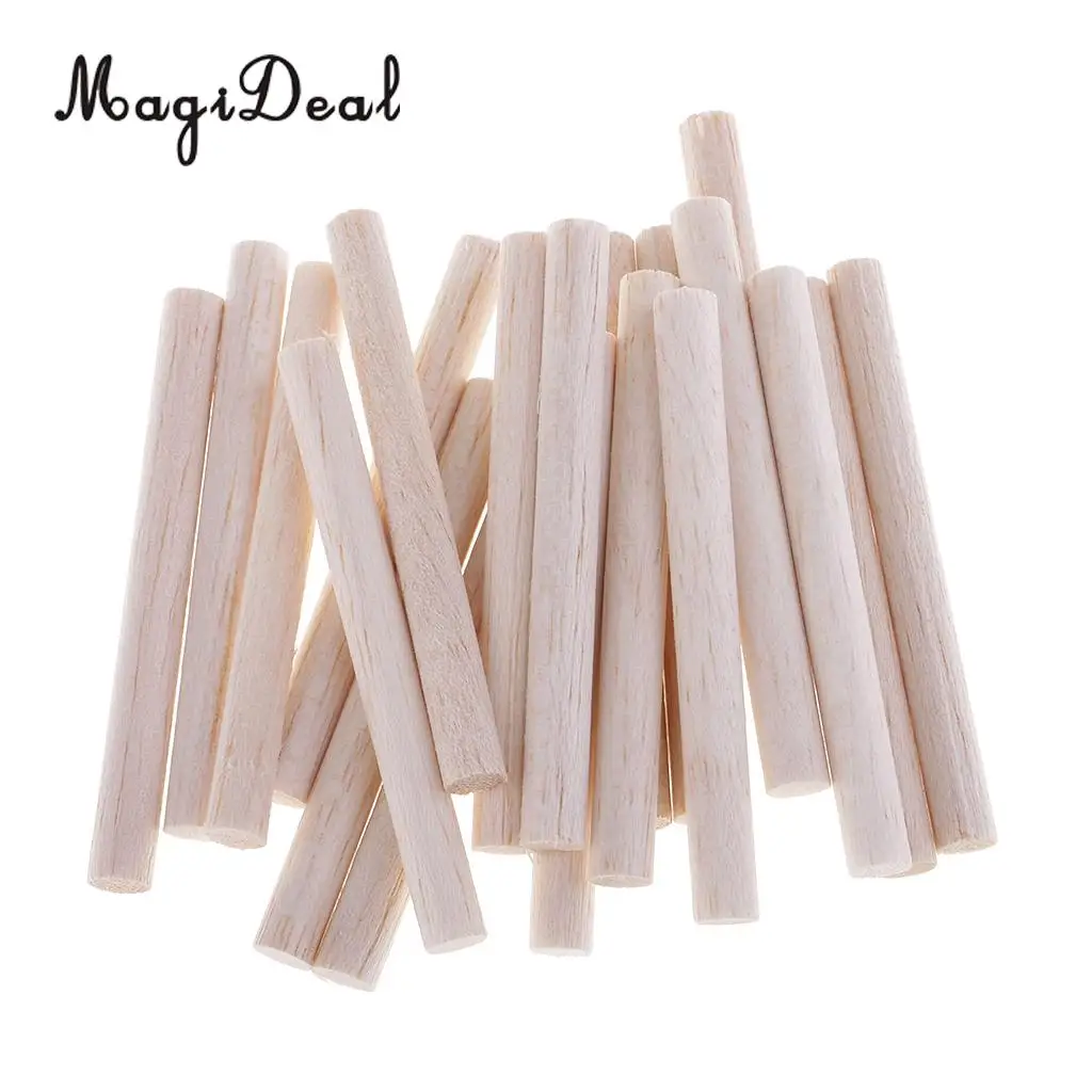 Homyl упаковка круглых деревянных стержней Balsa незавершенные DIY деревянные палочки