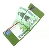 Slim Men's leather money clips wallets women casual purse with metal clamp small bag for man credit card slots cash holder ► Photo 2/6