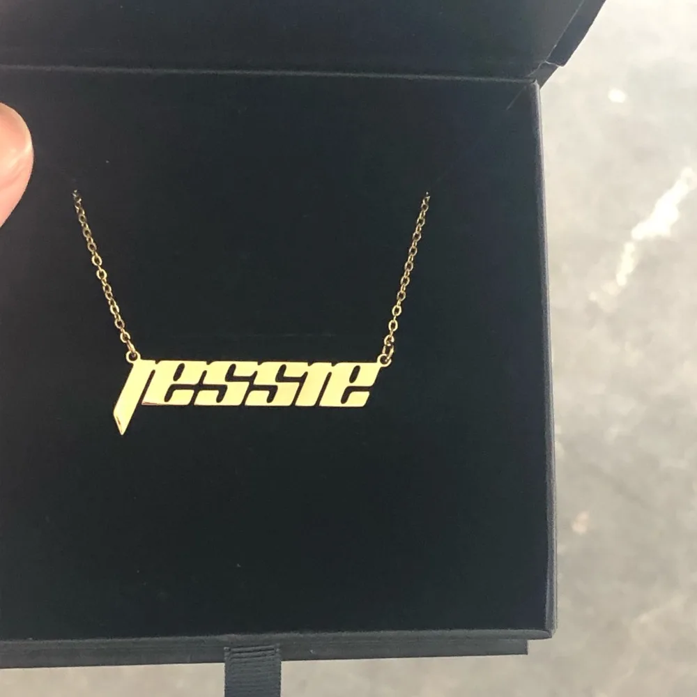 

Personalized Gold Chain Women NecklaceGargantilha Name Necklaces Men Maxi Colar Bridesmaid Gift Best Friend Custom Jewelry