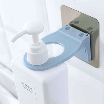

Magic Sticker Liquid Soap Sanitizer Hand Washing Shower Gel Dispenser Holder For Bathroom Shampoo Home Storage Powerful Bear 3KG
