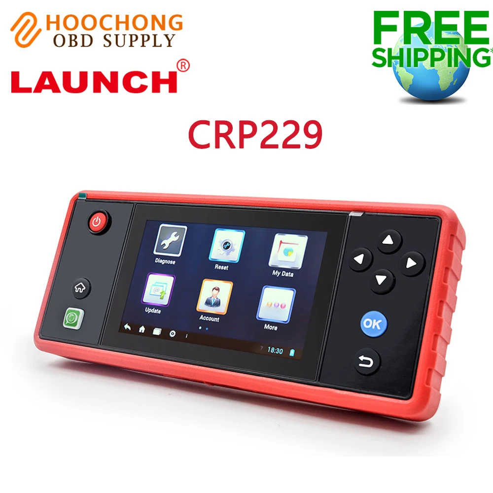 Launch Creader Профессиональный диагностический сканер 229 CRP229 OBD2 CRP обновление онлайн
