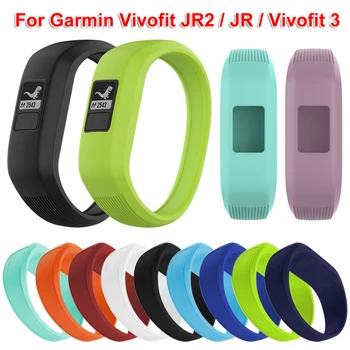 

New Soft Silicone Watch Band Children Bracelet Wrist Strap For Garmin Vivofit JR 2 / Vivofit 3 Replacement Wrist Straps Band