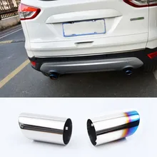 New Upgrade Car Styling Exhaust Tail Pipes For Ford Kuga 2012 2013 2014 2015 Best Quality Free Shipping