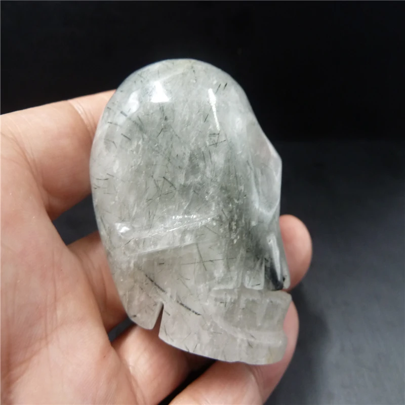 

Natural quartz Crystal skull T653