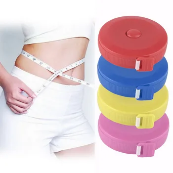 

Retractable Ruler Tape Measure Sewing Cloth Dieting Tailor Fitness Caliper Measuring Body Gauging Tool random color 1.5M