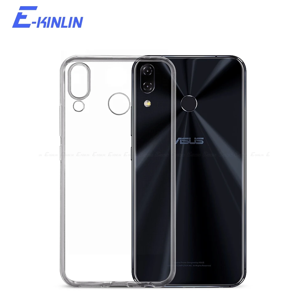 Силиконовый ультратонкий прозрачный мягкий полный чехол для Asus ZenFone 6 ZS630KL 5Z 5 ZS620KL
