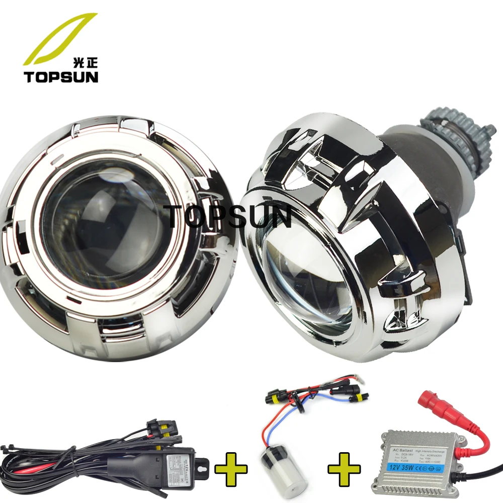 3 Inches Koito q5 H4 Bi-xenon Projector Lens for and Bezels Shrouds covers,D2h xenon,35w Ballast,H/L Beam Control Cable источник света для авто sinolyn q5 koito