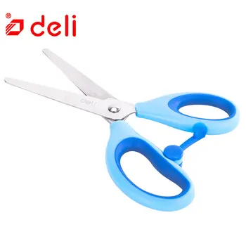 

Deli Useful Safe Children Scissors Student Stationery Art DIY Scissors Decorative Paper Border Scrapbook Artwork Card Scissors