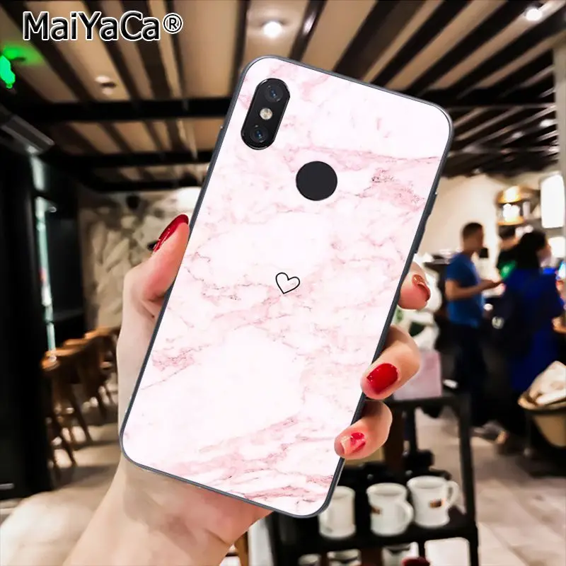 Love Heart Gold Rose Marble Stripes