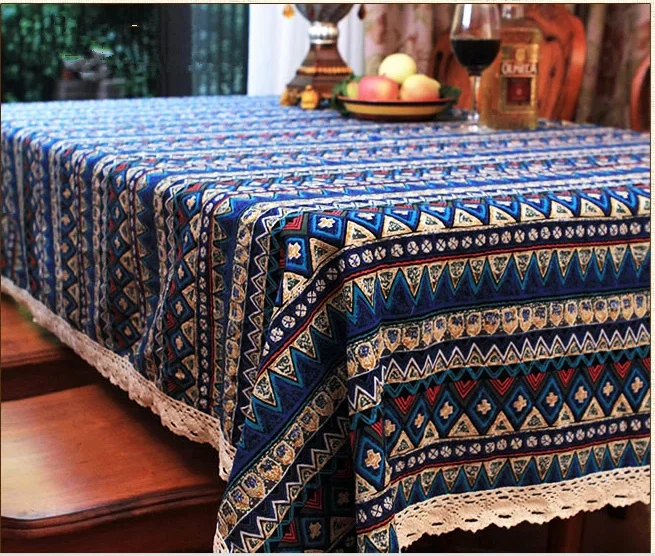 Linen Table Cloth Tableclothes Iron Tower Print Dining Table Cover Kitchen Home Textile Home linen table cloth tableclothes iron tower print dining table cover kitchen home textile home