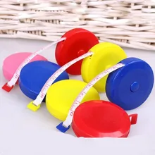 Полезная Выдвижная измерительная рулетка швейная ткань диетинг портной 1,5 м Мини милый стиль случайный цвет