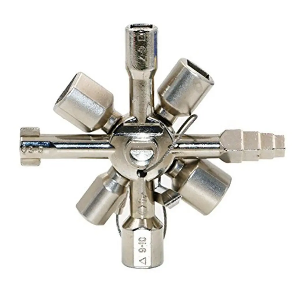Практический Треугольники ключ 10 в 1 Многофункциональный перекрестный переключатель ключ для электрической шкафчик лифта клапан