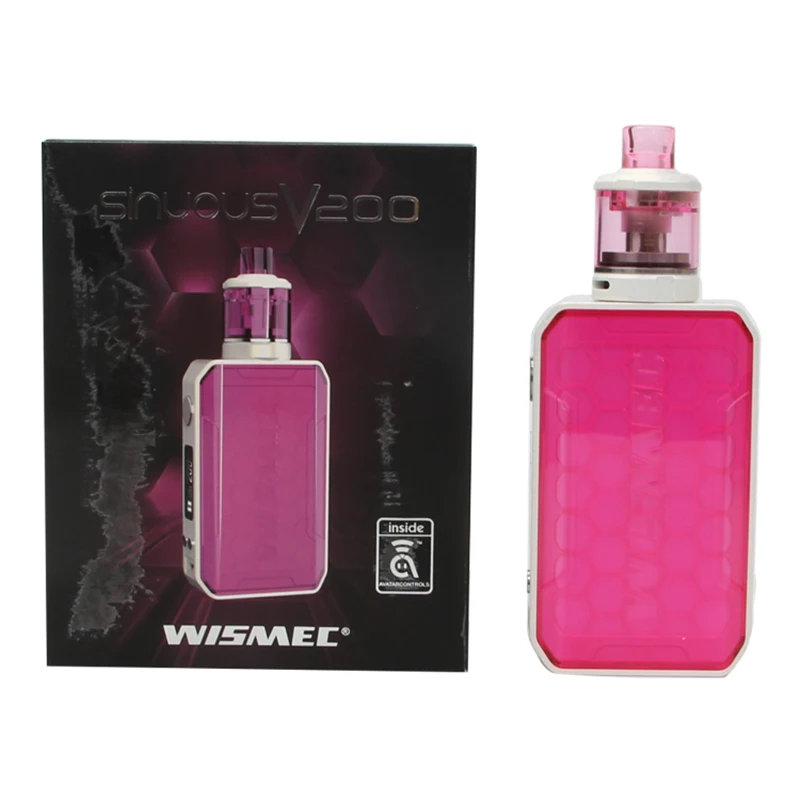Wismec SINUOUS V200 набор с 3 мл Amor NSE Tank 200W MOD Vape электронная сигарета комплект WS M WL04 MTL