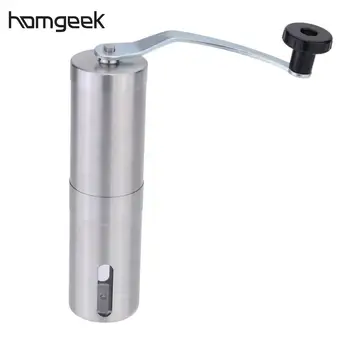 

Stainless StSteel Silver Handmade Manual Coffee Bean Grinder Mill Coffee Maker Kitchen Grinding Tool For Home Kitchen