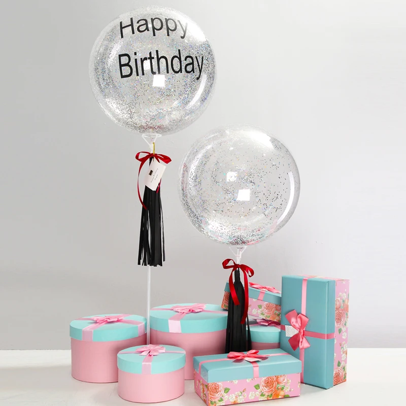 HAPPY BIRTHDAY NO HELIUM NEEDED DAD BALLOON TABLE DECORATION DISPLAY