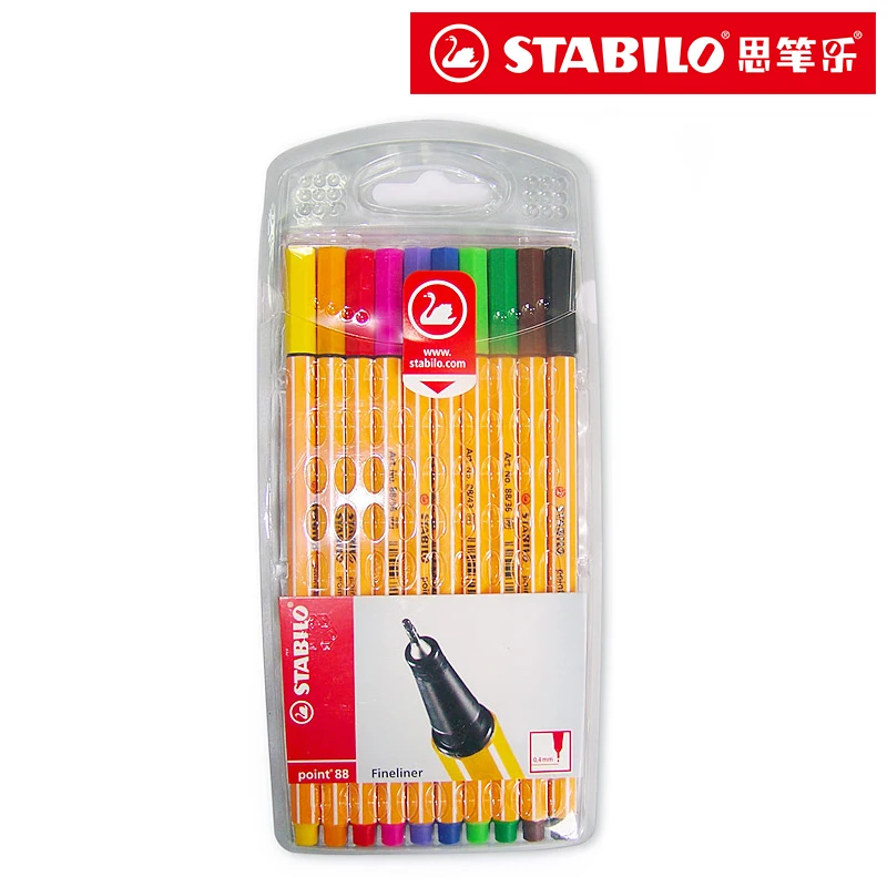 Online Stabilo Punkt 88 Kunst Marker 0,4mm Faser Stift 25 Farben Nadelspitze Fineliner Manga Design Skizzieren, Zeichnung