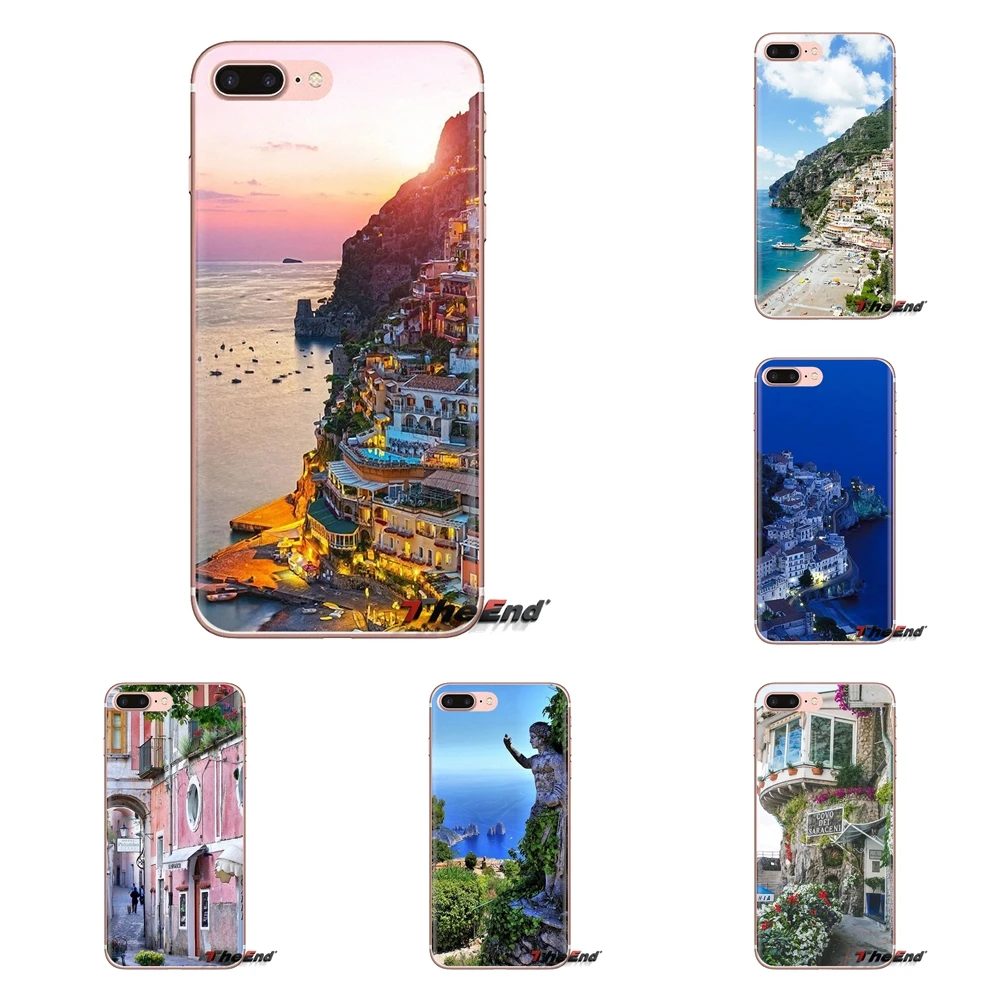 Для Xiaomi Redmi 4A S2 Note 3 3S 4 4X 5 Plus 6 7 6A Pro Pocophone F1 прозрачный мягкий чехол красивый Positano Amalfi