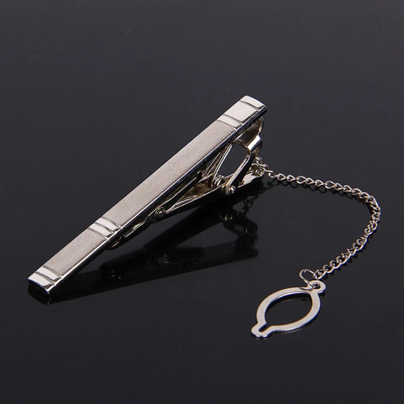 Men's Metal Necktie Bar Crystal Formal Dress Shirt Wedding Ceremony Gold Tie Clip Party Gifts Fashion Tie Clips tie clip