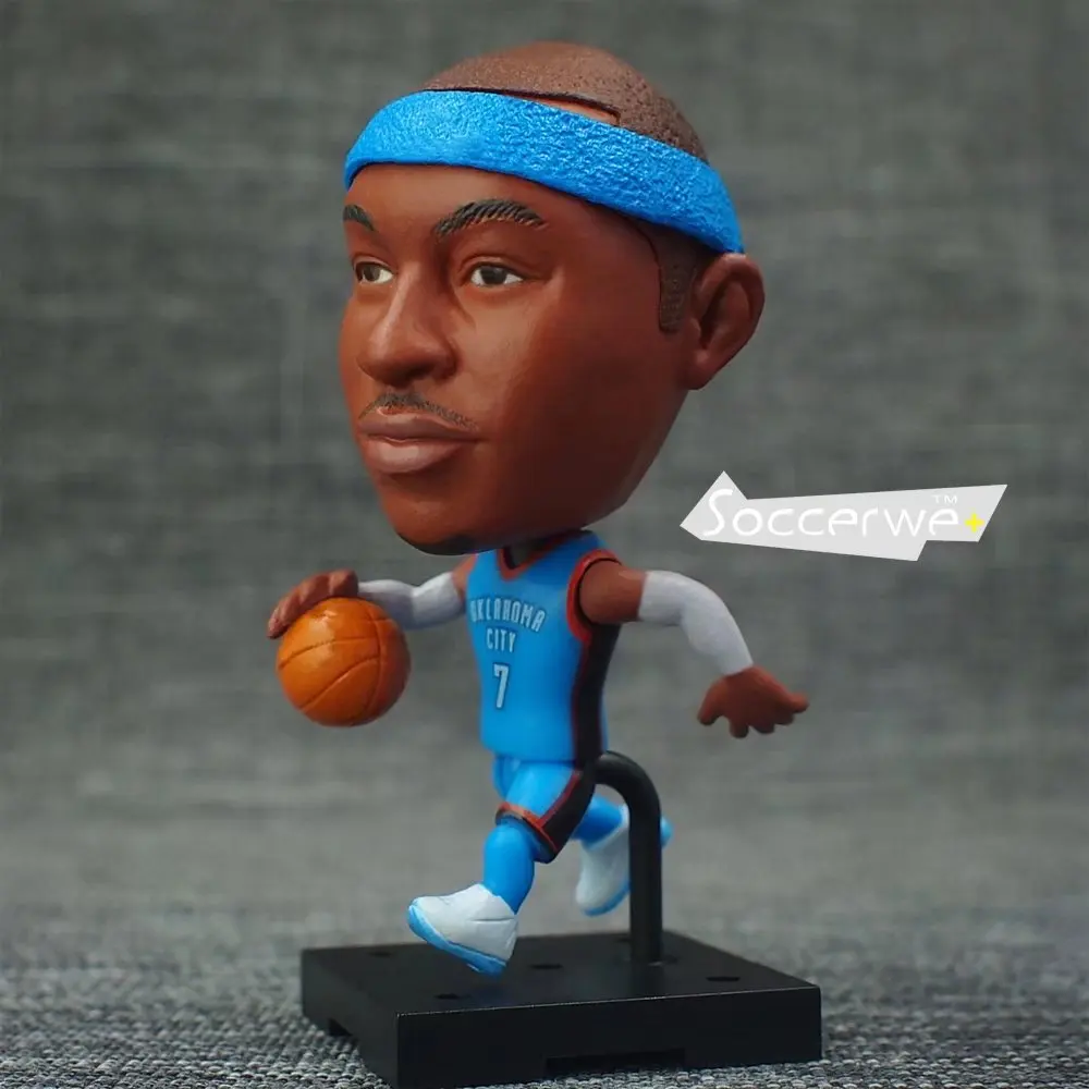 

Basketball Player Movable Dolls 7# ANTHONY (Thunders + Blue) 2.5" Figurine