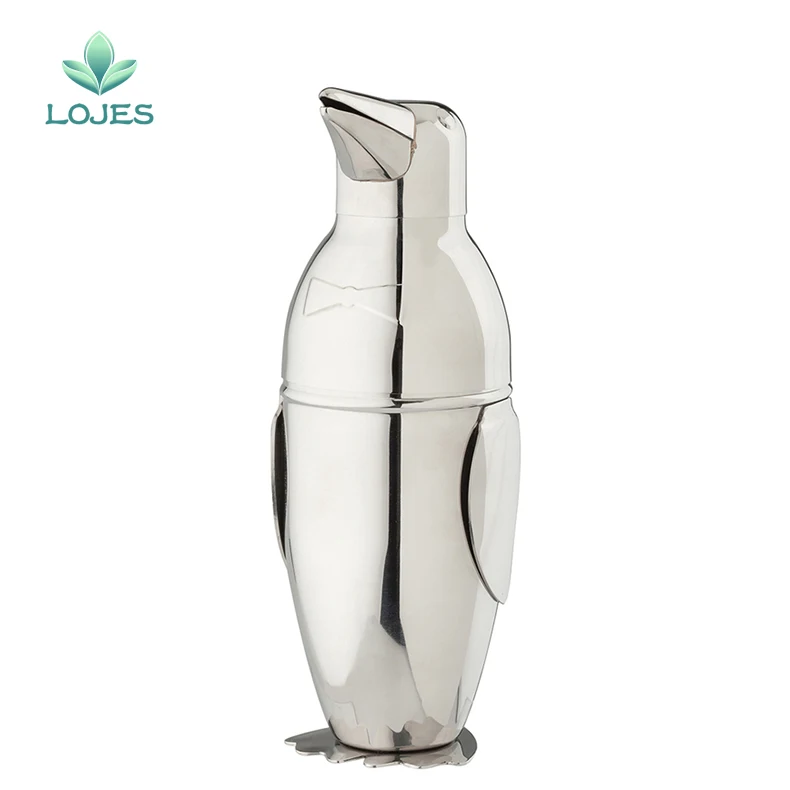 

500ml Penguin Creative Shaker 304 Stainless Steel Cocktail Shaker Bar Shaker Boston Shaker Bar tool