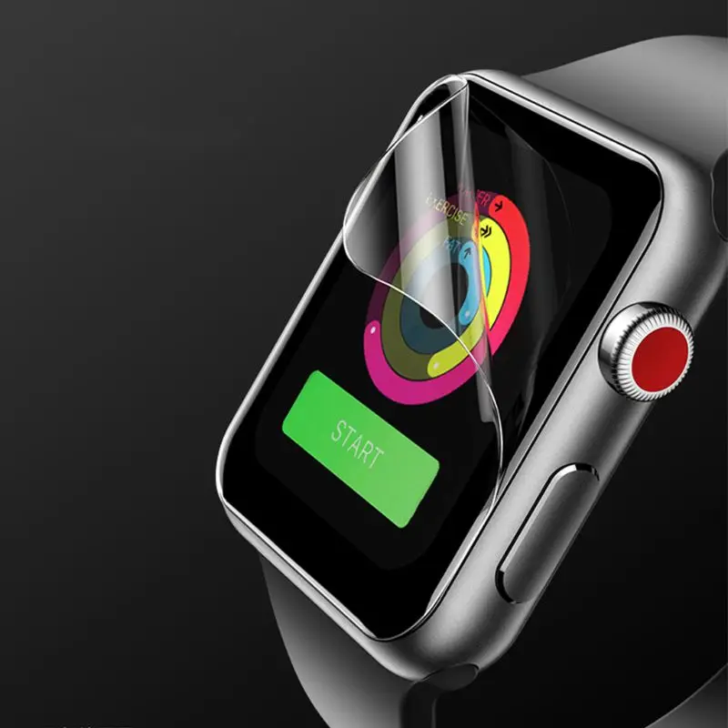 1 комплект мягкая ТПУ 3D Защитная пленка для iWatch Apple Watch серии 4 40 мм 44