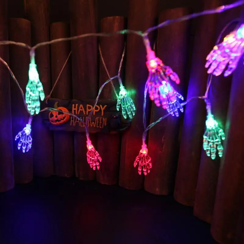 

1/2.5/5M Light String Waterproof Garden Bar Decoration LED Lights Ghost Hand Halloween Party Holiday Solar Light String