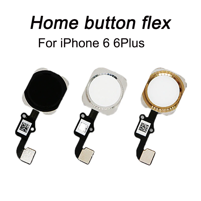 

HOUSTMUST 1pcs Home Button with Flex Cable for iPhone 6 4.7" / 6 plus 5.5" Black/White/Gold Home button Flex Assembly