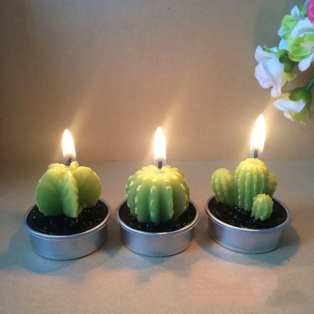 Buy Simulation Plant Candle Portable Table Tea Light