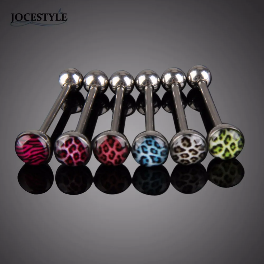6PCS Sexy Leopard Girl Belly Button Piercing Ring plugs and tunnels Body Jewelry bikini septum