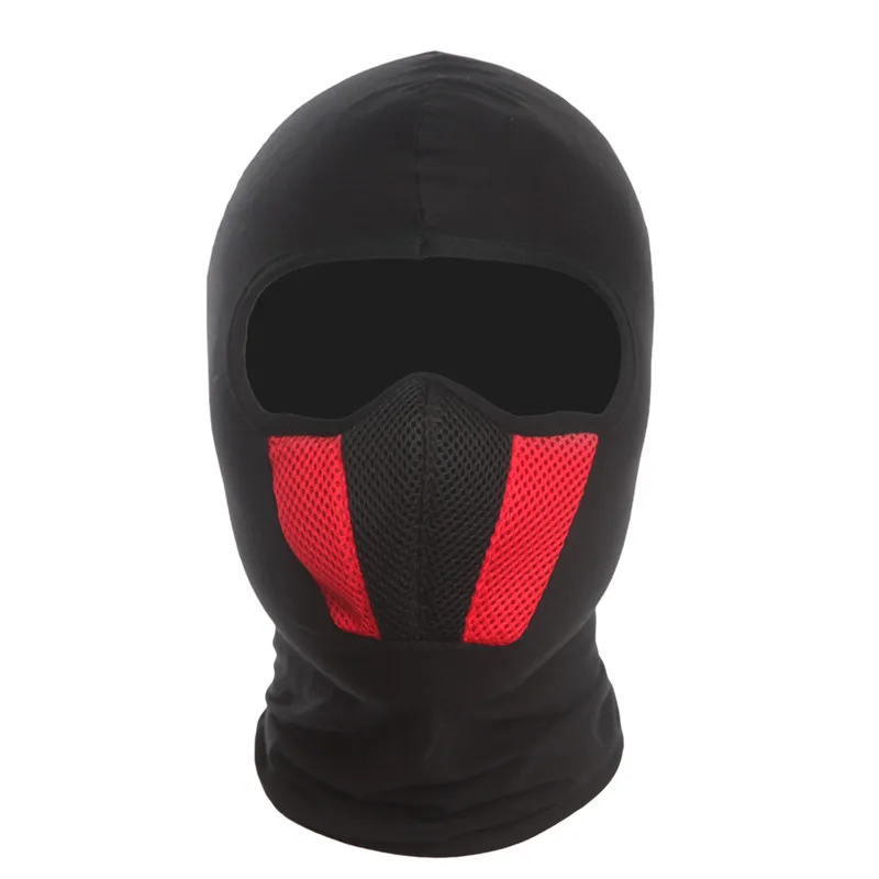 Зимний дышащий Теплый термальный ветронепроницаемый подшлемник для пейнтбольной игры, Боевая маска для защиты от солнца на шее, шапка шапки-шлемы, парик, шапка для бороды - Цвет: red