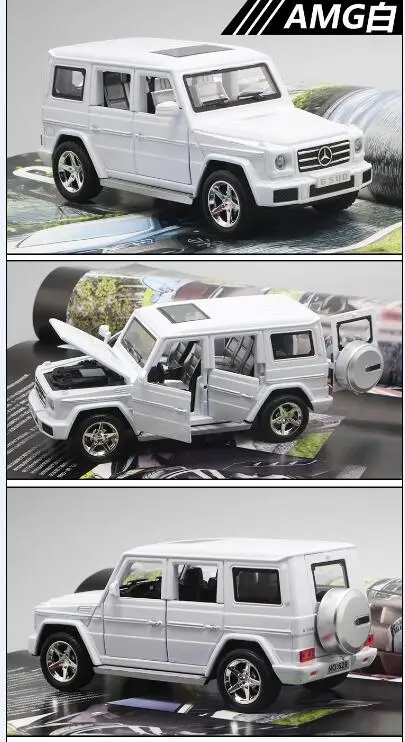 1:30 Diecasts& игрушечные транспортные средства Mercedes G500 модель автомобиля со звуком и светильник коллекция автомобиля игрушки для мальчика Детский подарок brinquedos