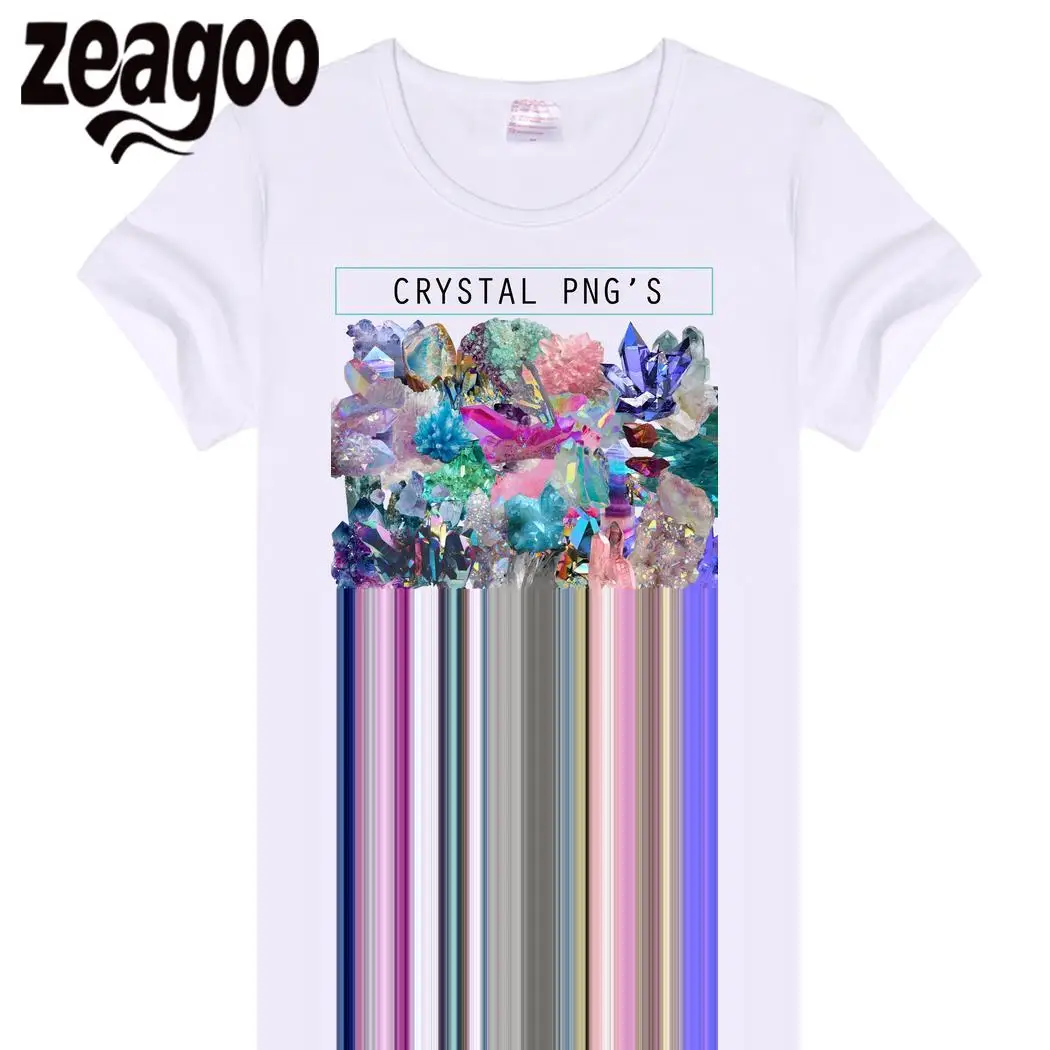 Zeagoo Кристалл Повседневное одноцветное Plain Crew Neck Slim Fit мягкий короткий рукав